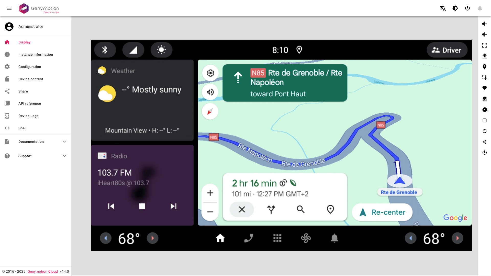 Android Automotive for Genymotion - Genymotion Android Emulator