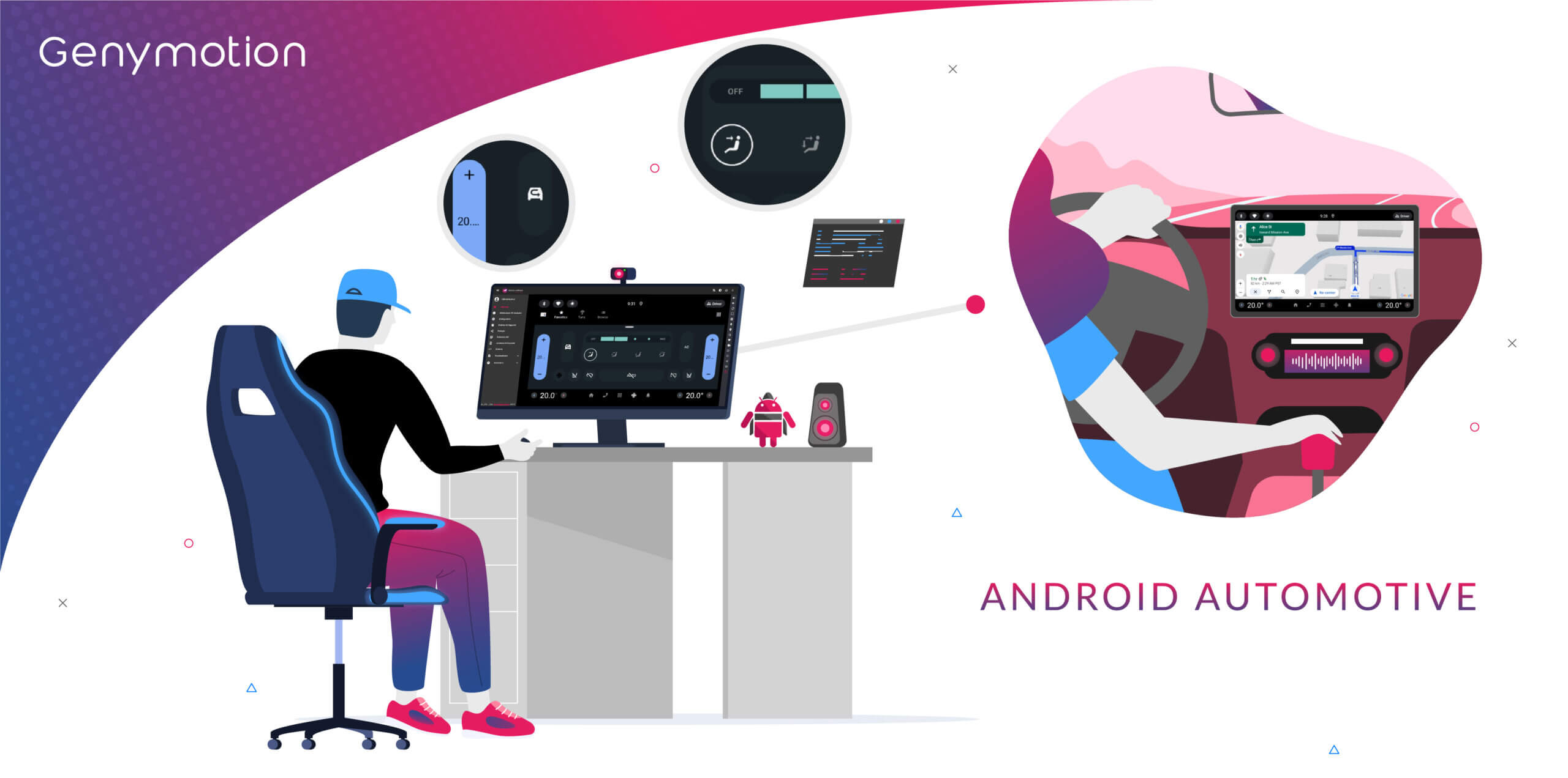 Dynamically change vehicle properties in Android Automotive - Genymotion